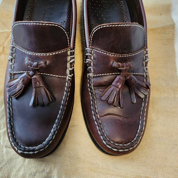 PRIOR OWNED PAIR OF J. MURPHY HALEY TASSELED LOAFERS' SIZE 9 1/2 M - Picture 2 of 6